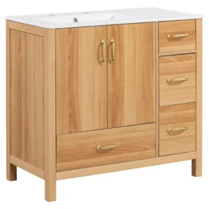 36 Inch Cabinet and Ceramic Sink